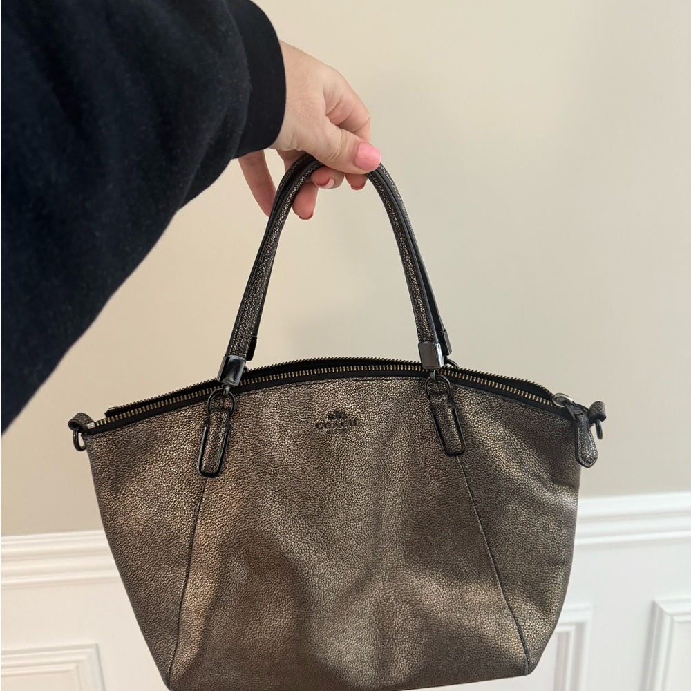 Coach Metallic Kelsey Satchel